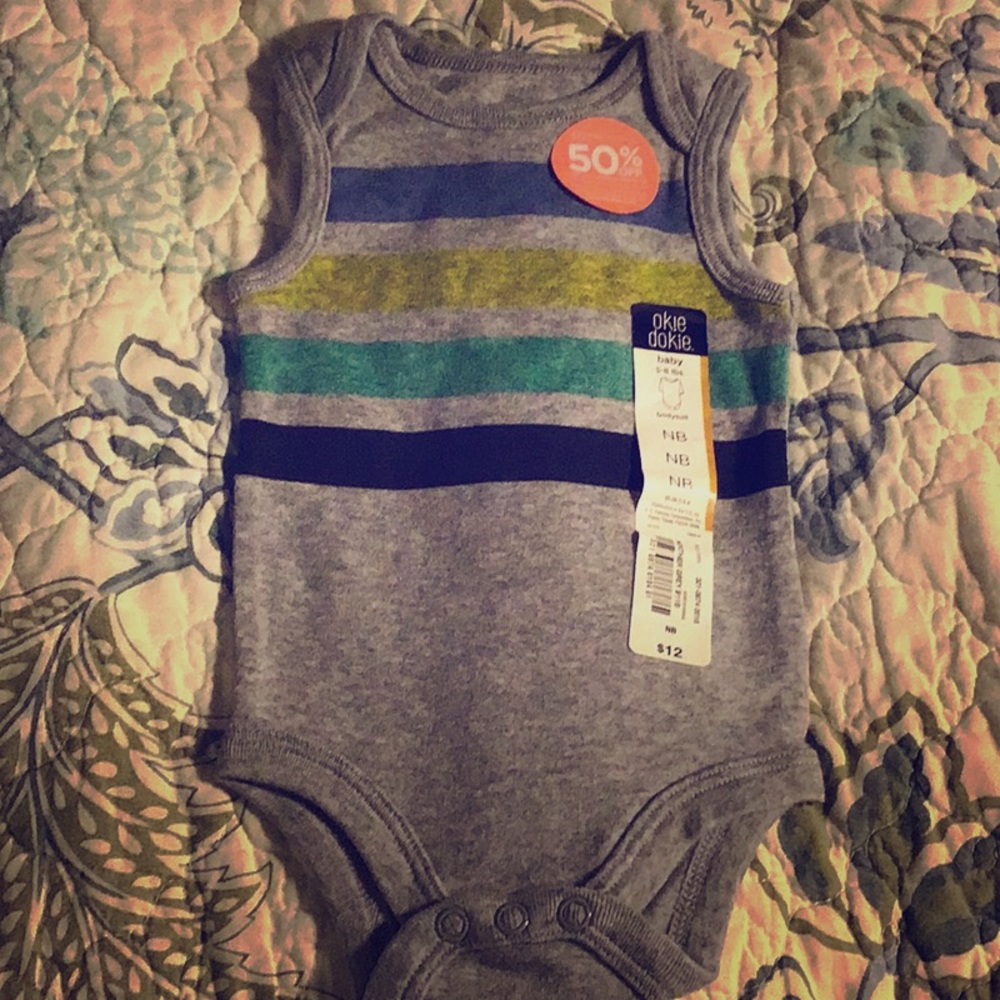 BRAND NEW NB boy bodysuit